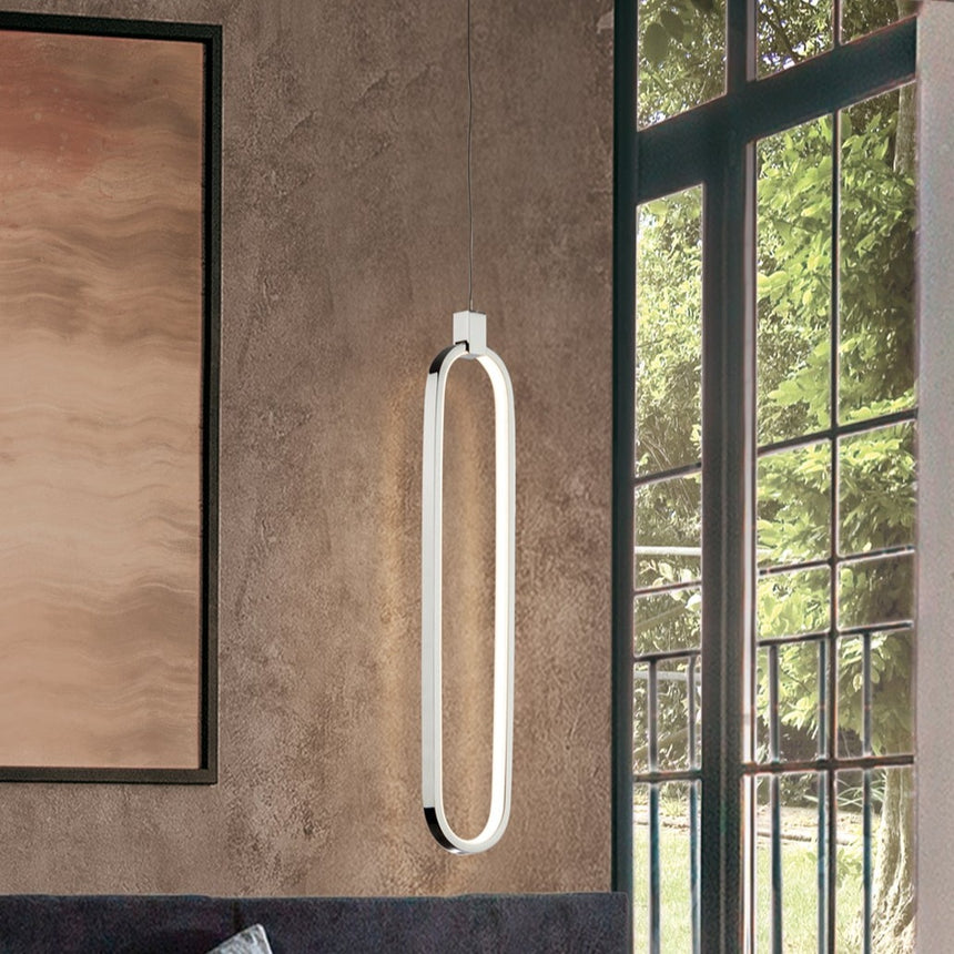 Schuller Colette Lámpara de techo colgante LED 1L Cromo 787147