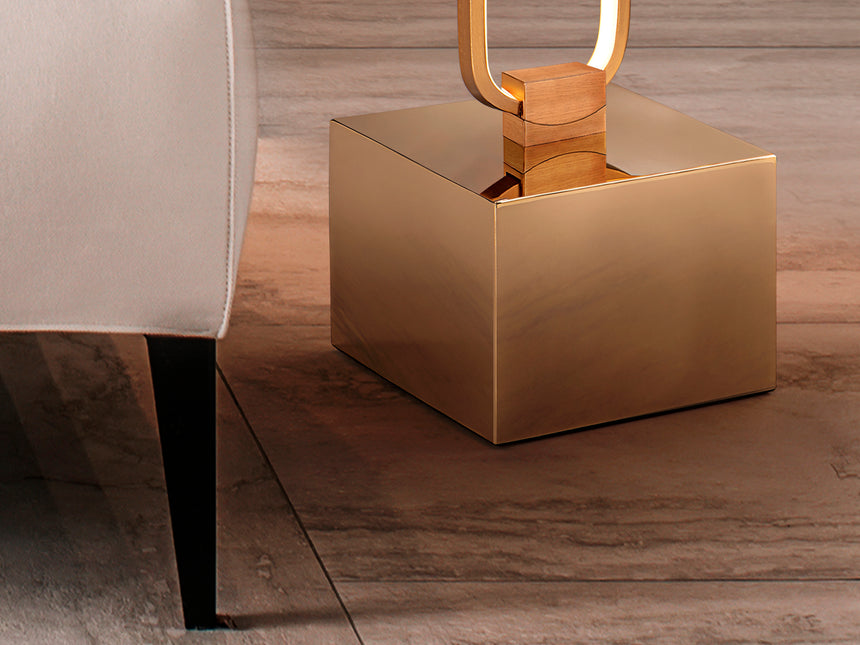 Lámpara de pie de salón Schuller Colette LED oro rosa 3 - ambiente