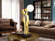 Lámpara de pie escultura bolas Schuller Mr Bubble 1 luz oro brillo 3000K 82cm 788827
