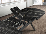 Mesa de comedor Schuller Antea negro extensible 206x78cm vista 2