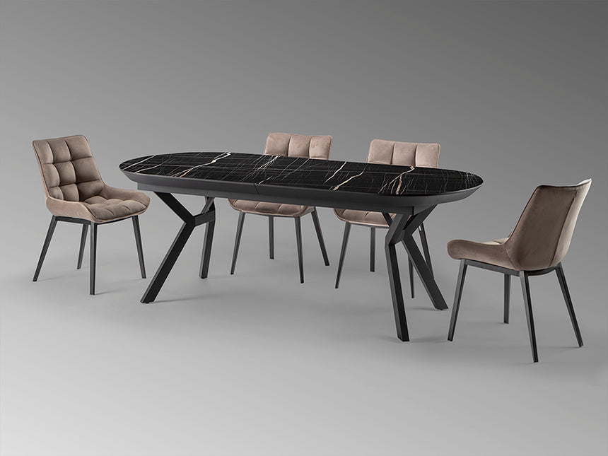 Schuller Antea Dining Table T Black Marble 789235