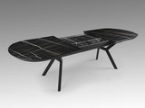 Mesa de comedor Schuller Antea negro extensible 206x78cm vista 6