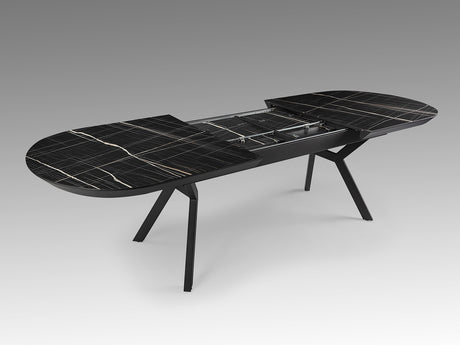 Mesa de comedor Schuller Antea negro extensible 206x78cm vista 6