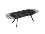 Mesa de comedor Schuller Antea negro extensible 206x78cm ambiente