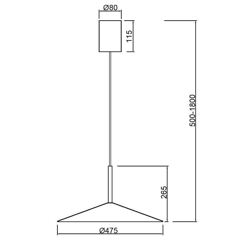 Lámpara de techo Calice Mantra marrón 7892