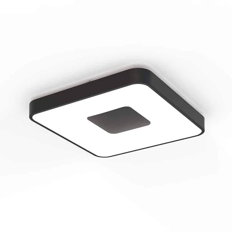 Mantra Coin Cuadrado Plafón LED 80W 2700K-5000K Control Remoto negro 7920