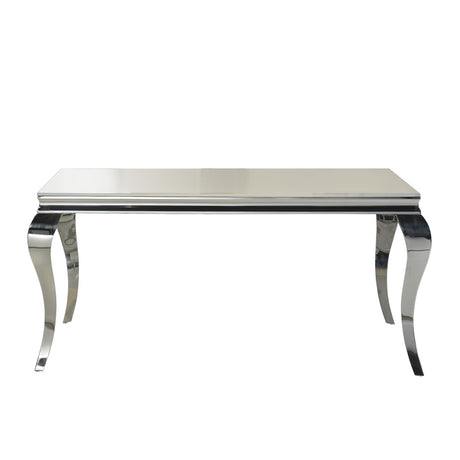 Mesa de comedor Schuller Barroque acero inoxidable 168x