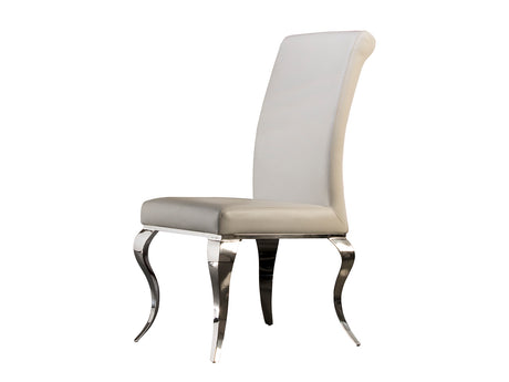 Silla Schuller Barroque blanco acero inoxidable 48x103c