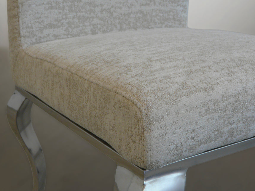 Silla Schuller Barroque beige acero inoxidable 48x103cm - vista 2