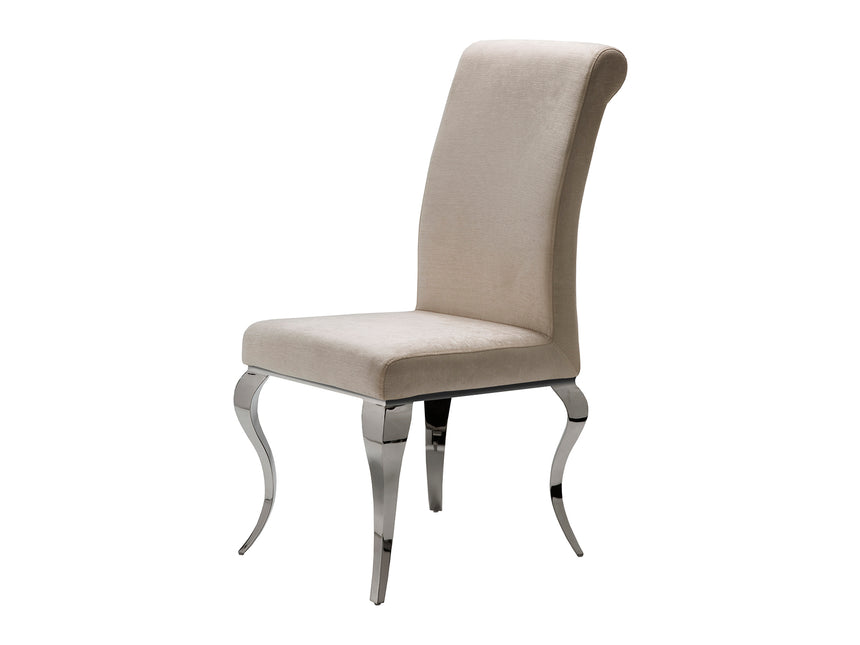 Silla Schuller Barroque beige acero inoxidable 48x103cm - vista 3