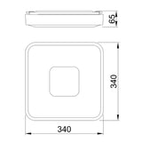 Mantra Coin Plafón LED 56W 2700K-5000K Control Remoto dorado 7927