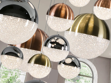 Lámpara de techo colgante Schuller Sphere grande cobre  - vista 2