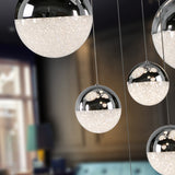 Schuller Sphere Lámpara de techo colgante LED 14 luces cromo 60cm regulable 793269B