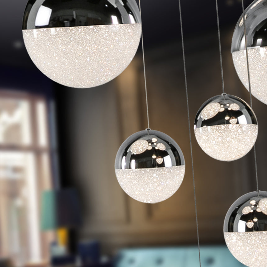 Schuller Sphere Lámpara de techo colgante LED 14 luces cromo 60cm regulable 793269B