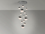 Schuller Sphere Lámpara de techo colgante 14 luces cromo D60 dimable 793269D
