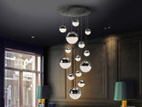 Schuller Sphere Lámpara de techo colgante 14 luces cromo D60 dimable 793269D