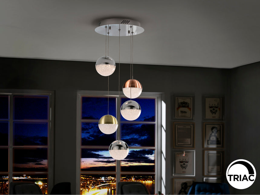 Lámpara de techo colgante bolas Schuller Sphere 5 luces - vista 2