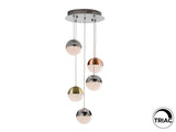 Lámpara de techo colgante bolas Schuller Sphere 5 luces