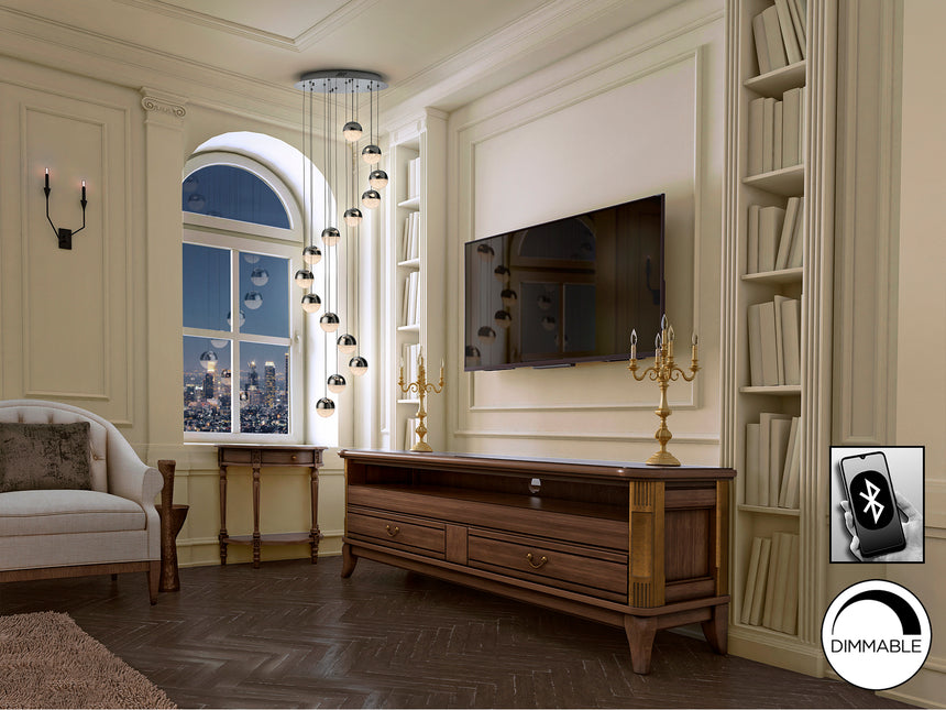 Lámpara de techo colgante bolas Schuller Sphere grande 