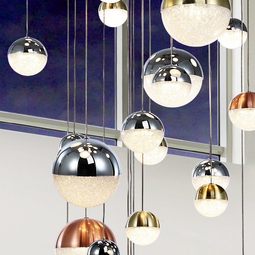 Schuller Sphere Gran Lámpara de techo colgante 80cm 27 luces CCT 793960GK