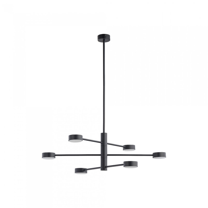Lámpara de techo negro 6 luces Nowodvorski ORBIT 7946