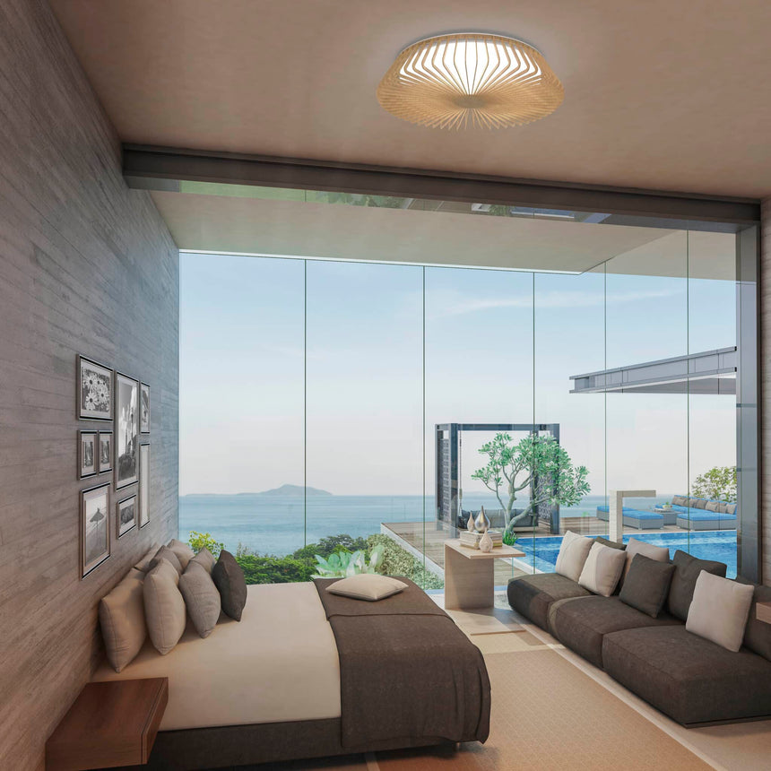 Mantra Himalaya Plafón LED Ceiling 80W 3000K madera 7964
