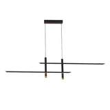 Mantra Esparta Lámpara de techo colgante LED 50W 3000K negro y dorado 7983