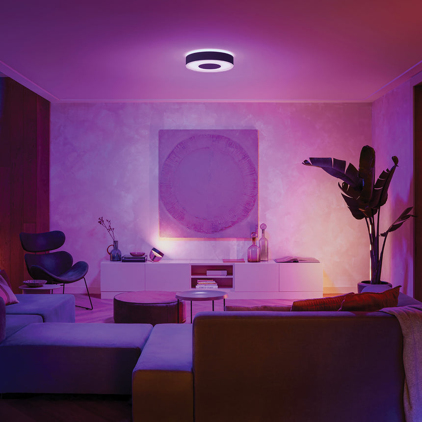 Philips Hue White and Color Ambiance Plafón Infuse negro RGBW 53W 4116430P9 3700lm - imagen 5