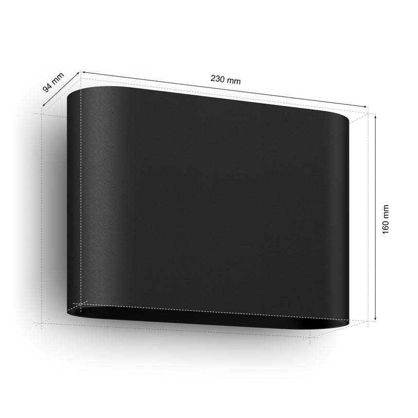 Philips Hue White and Color Ambiance Aplique de pared dymera negro RGBW 10W IP44 8720169234505 - imagen 7