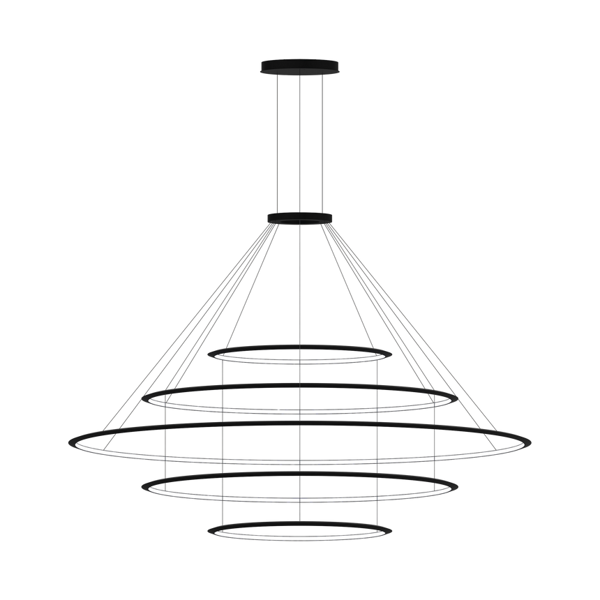 Lámpara de techo colgante LedsC4 Circular Inward 5 Rings ( ) grande LED CD4E-00V9AZOS05