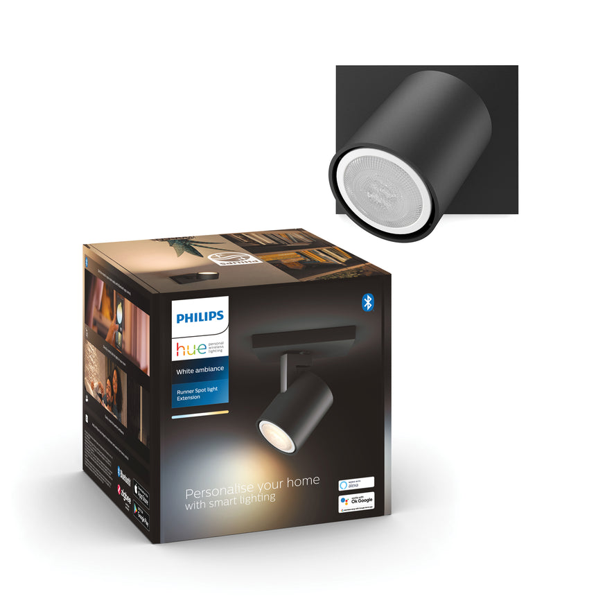 Philips Hue Foco Runner negro White Ambiance 5W 6500K 350lm 33836400