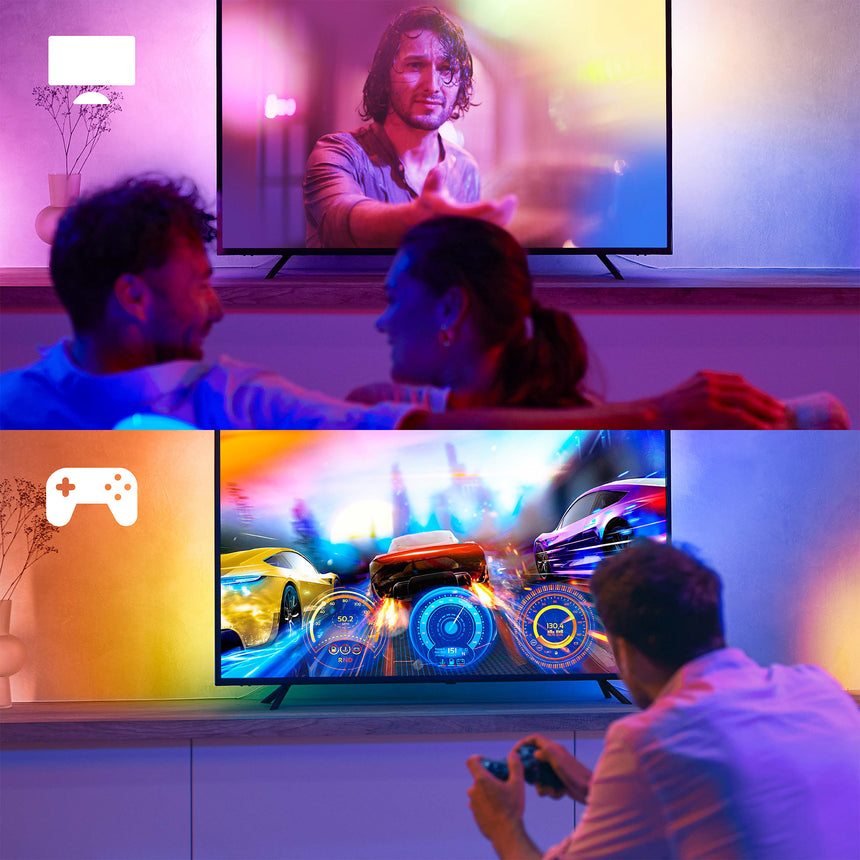 Philips Hue White and Color Ambiance Tira LED negro RGBW 20W 1100lm