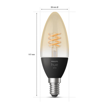 Philips Hue White Bombilla vela filament White E14 5W 871951430223500 300lm - imagen 7