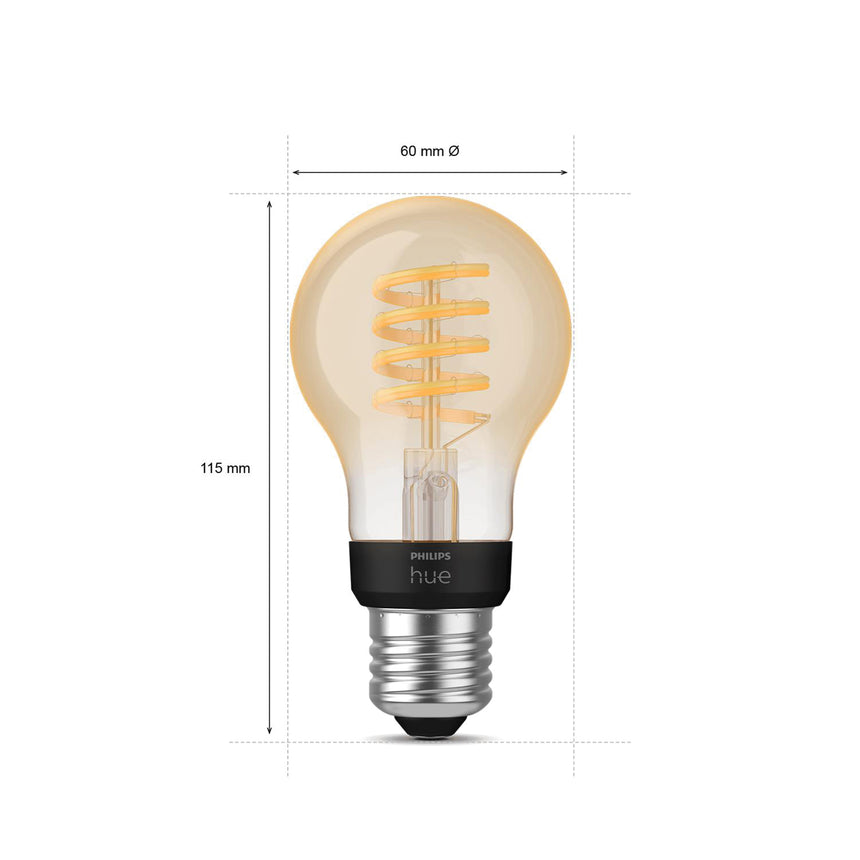 Philips Hue Bombilla ámbar White Ambiance 7W 872016925826600 (3 uds) 550lm