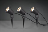 Foco de exterior Trio Ubangi 3 luces antracita IP65 9,5cm 800260342