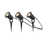 Foco de exterior Trio Ubangi 3 luces antracita IP65 9,5cm 800260342
