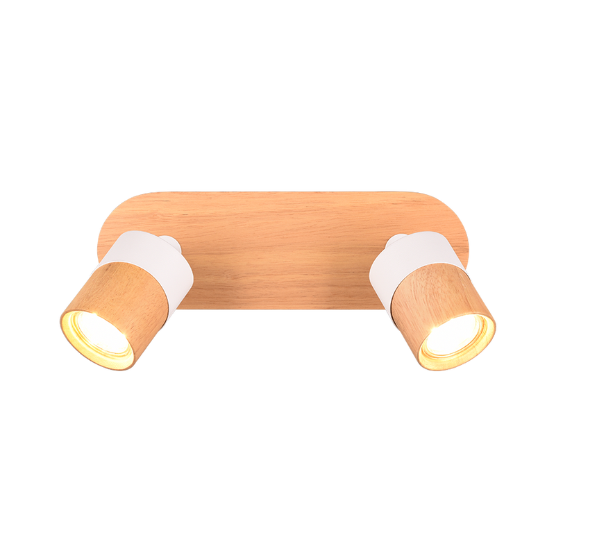 Foco Trio Aruni LED madera 3000K Ø6,5cm 801100231