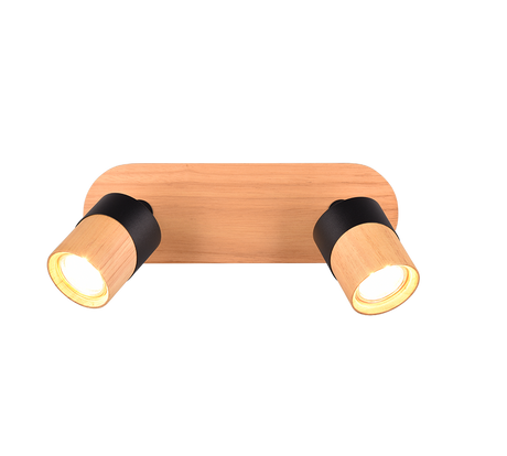 Foco Trio Aruni LED madera 3000K Ø6,5cm 801100232