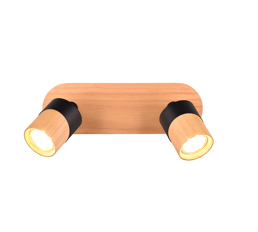 Foco Trio Aruni LED madera 3000K Ø6,5cm 801100232