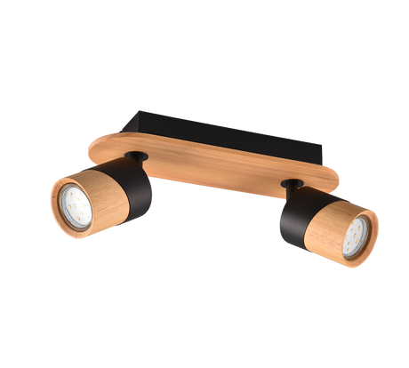 Foco Trio Aruni LED madera 3000K Ø6,5cm 801100232