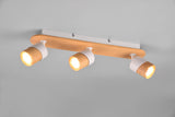 Foco Trio Aruni LED madera 3000K 48cm 801100331