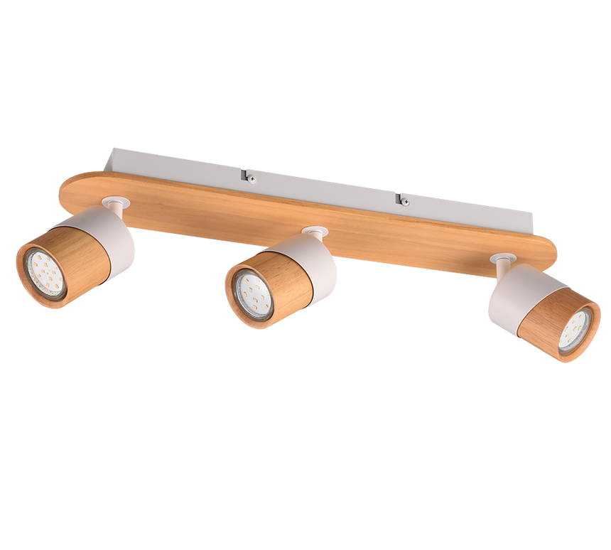 Foco Trio Aruni LED madera 3000K 48cm 801100331
