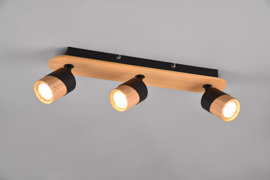 Foco Trio Aruni LED madera 3000K 48cm 801100332