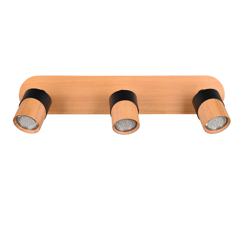 Foco Trio Aruni LED madera 3000K 48cm 801100332