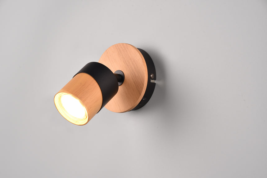 Foco Trio Aruni LED madera 3000K Ø6,5cm 801170132