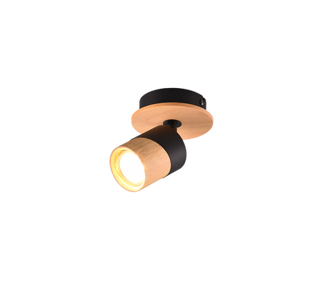 Foco Trio Aruni LED madera 3000K Ø6,5cm 801170132