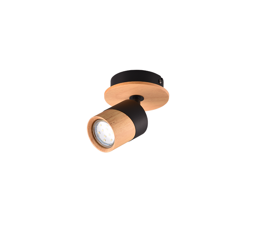 Foco Trio Aruni LED madera 3000K Ø6,5cm 801170132