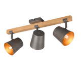 Foco Trio Bell 3 luces níquel antiguo 54cm 8