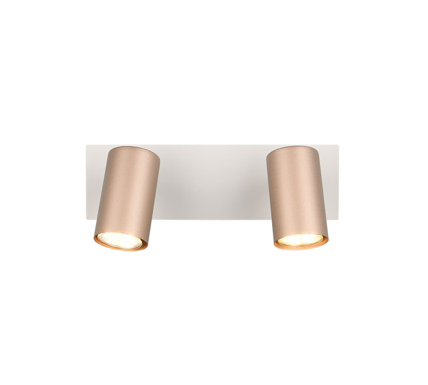 Foco Trio Marley 2 luces marrón café 802400265 - vista 2