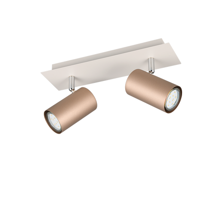 Foco Trio Marley 2 luces marrón café 802400265 - vista 3